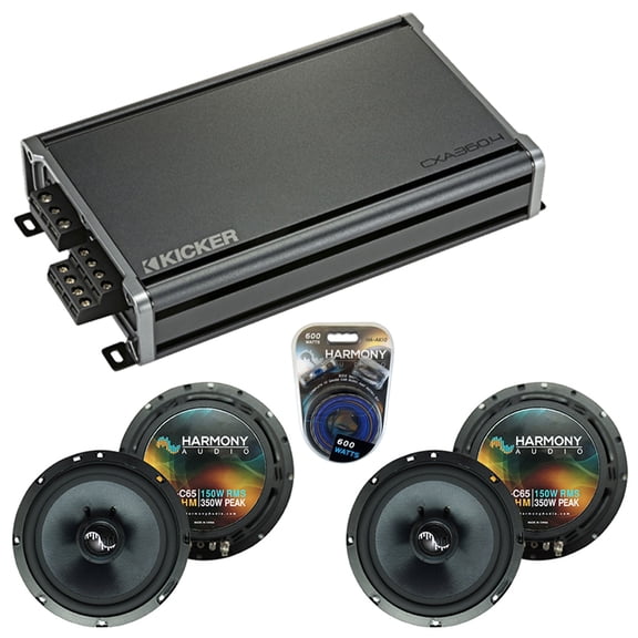 Fits Toyota RAV4 2001-2014 Factory Speakers Upgrade Harmony (2) C65 & CXA360.4