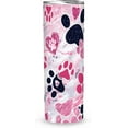 thumbnail image 2 of Pink Dog Paw Print Tumbler 20oz, Insulated Tumbler Cup Keeps Drinks Cold & Hot, Cute Skinny Stainless Dog Mom Tumbler with Lid for Women, Tumbler Gift For Dog Lovers, 2 of 4
