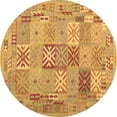 thumbnail image 1 of Ahgly Company Indoor Round Abstract Brown Contemporary Area Rugs, 8' Round, 1 of 4