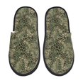 thumbnail image 1 of Balery Green Snake Skin Pantuflas de Casa de Felpa Silenciosas con Diseño Estampado, Zapatillas Cómodas Antideslizantes de Algodón para Interior-Large, 1 of 8