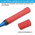 thumbnail image 5 of Tennis Badminton Racket Overgrip Non-Slip Sweatband Drumstick Tape, Red 10 Pack, 5 of 6