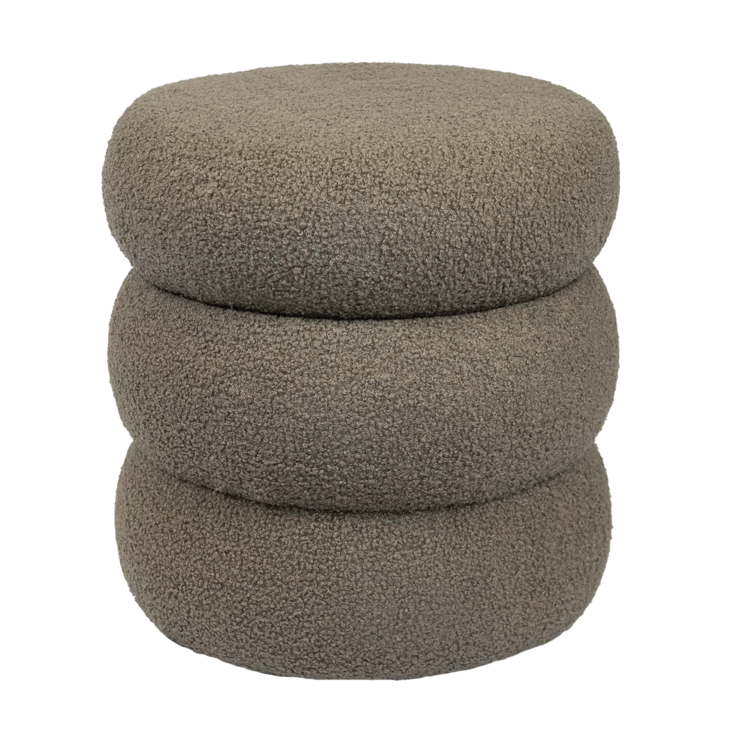 Mainstays Boucle Cloud Storage Ottoman, Taupe