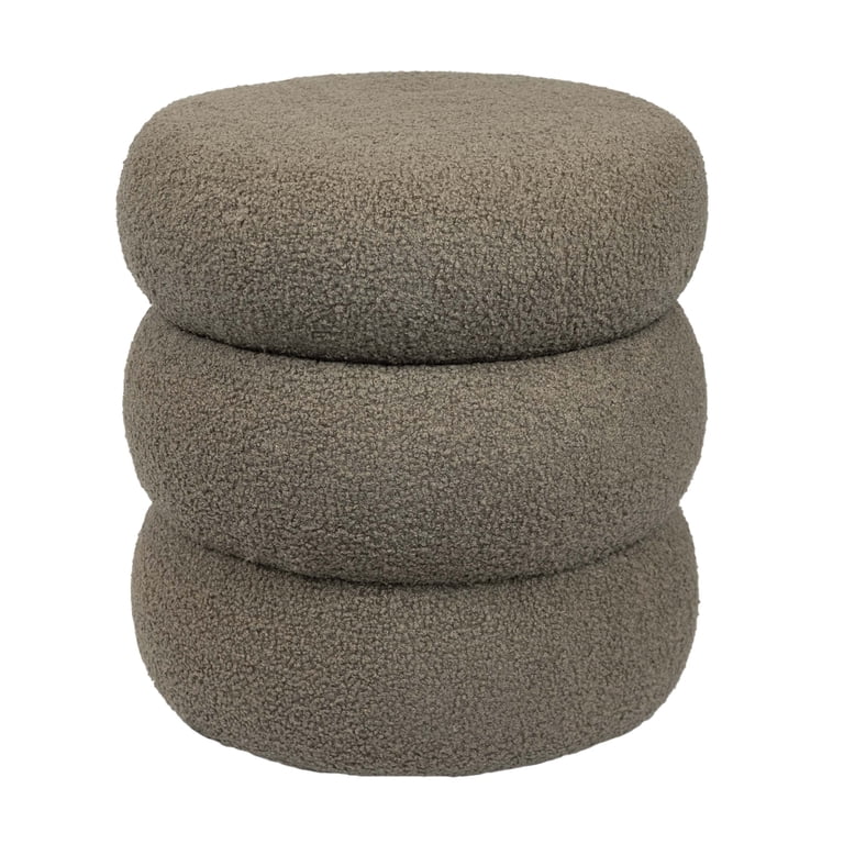 Boucle Ottoman チャコールグレー 2way Mainstays Cloud Ottoman, Boucle Taupe - Walmart.com