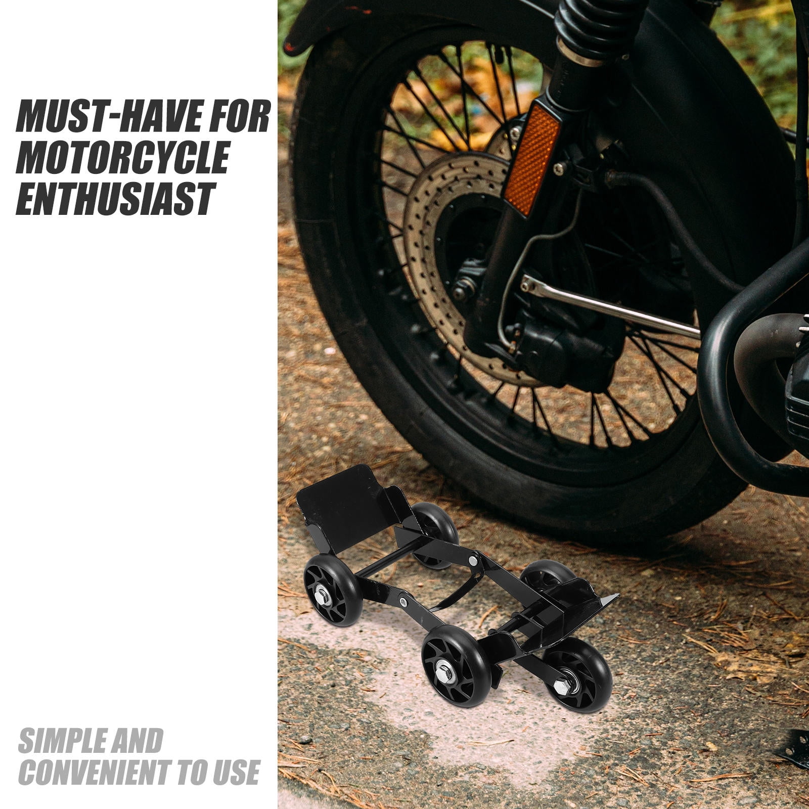Raindrops  Motorcycle Dolly Tire Roller for Motorcycles Snowmobile Mover