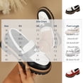 thumbnail image 3 of Gpaecead Women's Two Tone Platform Tassel Loafers Faux Leather Chunky Sole Slip On British Style Comfort Shoes For Work And Casual Black, 3 of 8