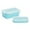 Sky Blue, variant on Foldable Silicone Lunch Box, Compact 350ml Food Container, Heat-Resistant Bento Box for Office Use