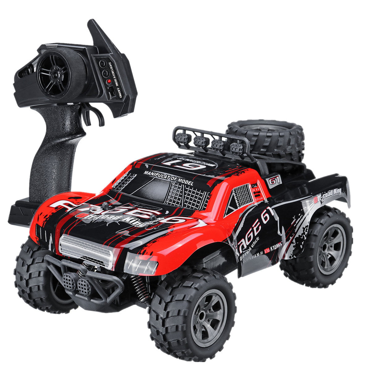 2.4GHz 1/18 Scale RC Car Remote Control Car 4WD RC Truck Car Monster ...