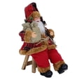 thumbnail image 3 of Papá Noel de 35 cm con postura sentada, adornos de Papá Noel, escena navideña, decoraciones para muñecas, regalos de Navidad, 3 of 4