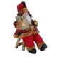thumbnail image 3 of Papá Noel de 35 cm con postura sentada, adornos de Papá Noel, escena navideña, decoraciones para muñecas, regalos de Navidad, 3 of 5