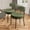 Green, variant on JIOABL Dining Chairs Set of 2, Boucle Upholstered Kitchen Chairs with Curved Backrest & Metal Legs, Mid Century Modern Round Dining Room Chairs for Vanity, Living Room, White