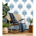 thumbnail image 5 of Harry & Grace Coastal Blue Sea Breeze Palm Peel and Stick Wallpaper, 5 of 9