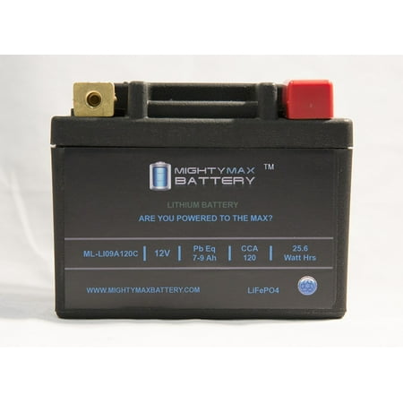 LiFePO4 12V 7-9ah Replacement Battery for BikeMaster BTX4L-BS