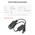thumbnail image 5 of YongCo USB 5V to 12V Cigarettes Lighters Adapter USB 5V 2.4A to 12V 1A Step Up Car Cigarettes Lighters Socket Converters Cable, 5 of 10
