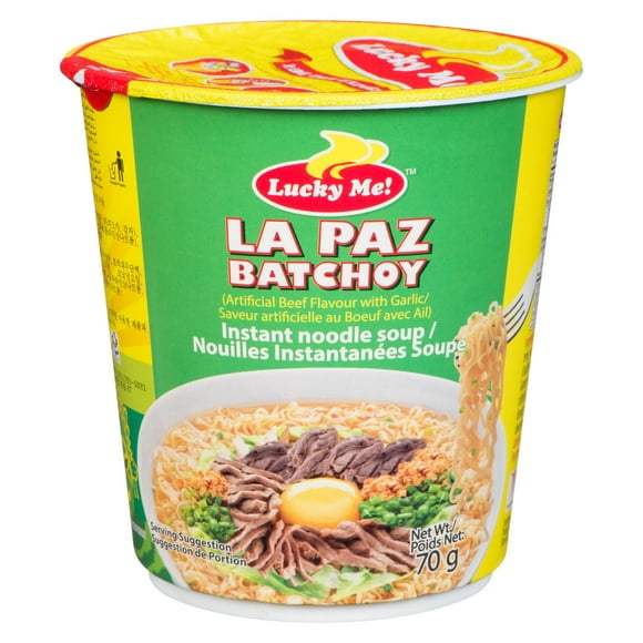 Lucky Me! Soupe Instantanée aux Nouilles Orientales la Paz Batchoy 70 g