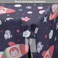 thumbnail image 4 of Space Dog Crate Cover, Japanese Kawaii Cat Traveling in a Rocket Stars and Funny Elements, Easy to Use Pet Kennel Cover for Medium Large Dogs, 35" x 23" x 27", Multicolor, by Ambesonne, 4 of 6