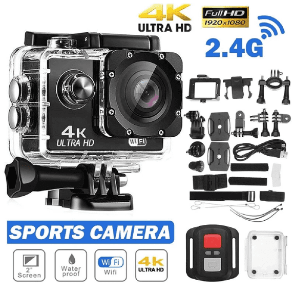 4K Action Camera Sport Video Underwater Waterproof Camera Wifi Remote for Go Pro