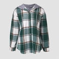 thumbnail image 3 of Purple Plaid Skirt Kids Fall Clothes Girls Flannel Long Sleeve Shirts Button Down Plaid Shacket Jackets Casual Blouses Tops, 3 of 5