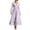 Purple, variant on Women's Fall Floral Printed Maxi Dress V Neck Lantern Long Sleeve Boho Dresses for Wedding Guest Beach Vacation