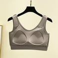 thumbnail image 5 of Plus Size Sports Bras for Women M-5X Lightweight Wireless Push Up Bralettes Stretchy Pullover Breathable Padded Athletic Workout Underwear Bra, 5 of 5