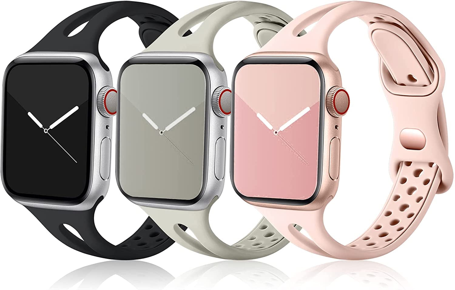 Compatible With Apple Watch 38mm 40mm 41mm Soft Silicone Narrow Slim Sport Breathable Iwatch S Walmart Com Compatible With Apple Watch 38mm 40mm 41mm Soft Silicone Narrow Slim Sport Breathable Iwatch S Walmart Com