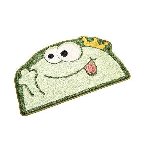kedshhgu 40*60cm Semicircular Absorbent Bath Mat, Quick-Drying Bathroom Mat, Absorbent Living Room Floor Mat, Rubber Non-Slip Bottom, Easy to Clean Bathroom Rugs, Simple Kitchen Doormat