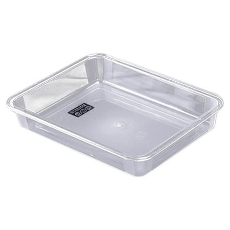 

Plastic Trays Acrylic Transparent Rectangular Heavyweight Serving Party Platter Food Tray