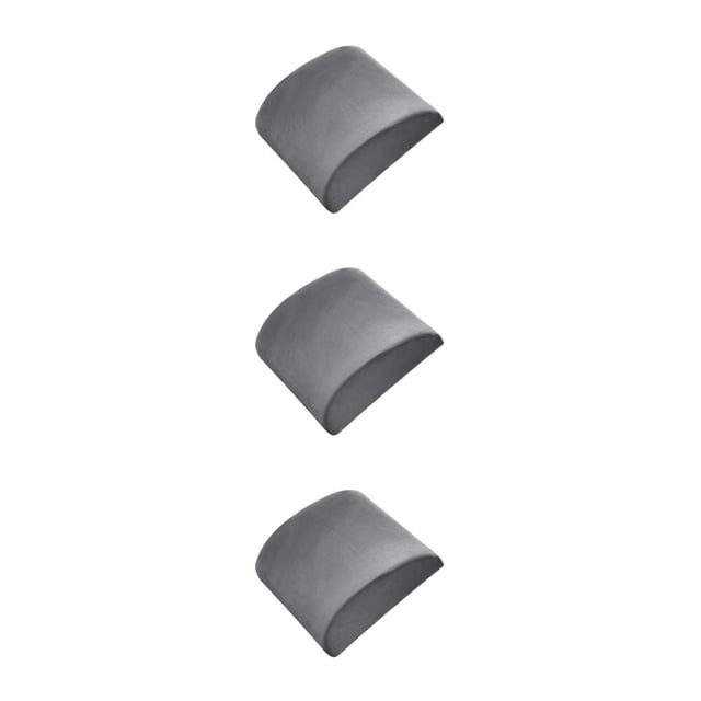 Matsuzay Felpa mejorada con núcleo interior de algodón con memoria - Cojín de cintura premium para sillas Totalmente compatible Gamuza gris Type1 NO1