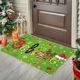 thumbnail image 4 of Vggrvlo Christmas Bath Rugs Mats Non Slip Extra Thick Chenille Shower Mat Rubber Backing Machine Washable Kitchen Mats Rugs Sage Green, 4 of 6