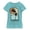 Tahiti Blue, variant on Girl's Aladdin Block Carpet Ride Graphic Tee White Small