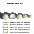thumbnail image 3 of Set of 3 Casino Roulette Game Replacement Balls for American Roulette, Resin Material, 3 of 5
