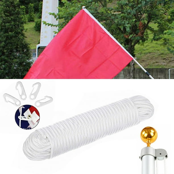 Nylon Braided Rope 6MM Flagpole Lifting Rope Outdoor Flagpole