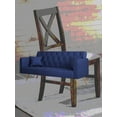 thumbnail image 3 of Modern American Blue Velvet Convertible Love Seat Sofa 71-inch for Small Spaces, 3 of 14