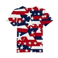 thumbnail image 4 of Cethrio 4th of July T-shirts for Boy, Short Sleeve Crewneck Casual Summer Graphic Tees Multicolor Size 10-12, 4 of 4