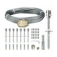 thumbnail image 1 of Cable de acero de calidad marina para barandillas de terraza, 8 tensores universales de alta calidad, 20 tapas de PVC, personalizable para instalaciones al aire libre, adecuado para plantas trepadoras, 1 of 1