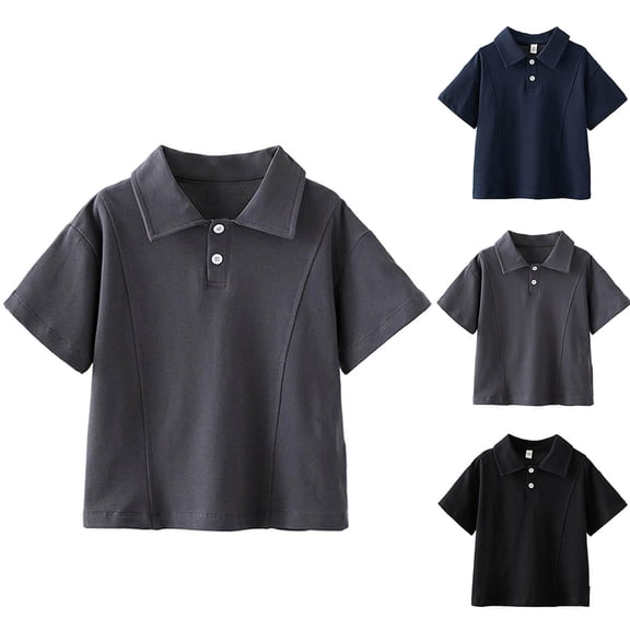 jobturf 100th Day of School Shirt Boys Soft Comfy Cotton Shirts Dressy Casual Collared Short Sleeve Blouses Summer Tops Size 2-14 Years