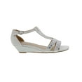 thumbnail image 4 of Bellini Laaris Women Wedge Sandals In White Fabric, 4 of 5