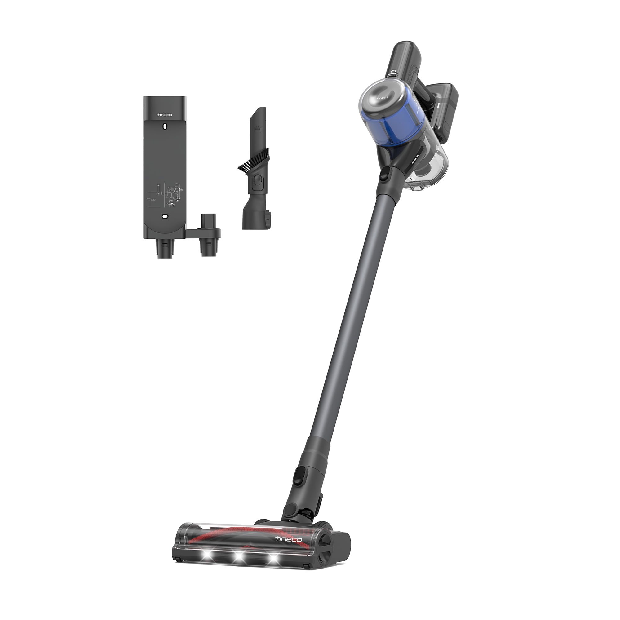 Tineco Pure ONE S30 Cordless Stick Vacuum, 150AW Suction, Up to 65 Min Runtime, ZeroTangle Brush, LED Headlight, Wall Mount Dock