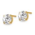 thumbnail image 2 of FJC Finejewelers 14k Yellow Gold Cz Stud-6.0mm Earrings, 2 of 2