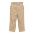 thumbnail image 4 of LEKWK Boys Uniform Pants Chino Pants Pull-On Elastic Waist Straight Leg Trousers with Pockets Kids Twill Pants 5-15Y Back to School Clothes, 4 of 9