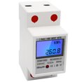 thumbnail image 3 of Medidor de energía de riel Din 5-32A DDM15SD Medidor de energía monofásico liviano portátil Estable Mini LCD Retroiluminación Pantalla digital KWH 230V Medidor de energía digital para corriente de vol, 3 of 11