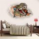 thumbnail image 4 of A 45 × 60CM 3D broken dinosaur wall stickers bedroom living room, 4 of 5