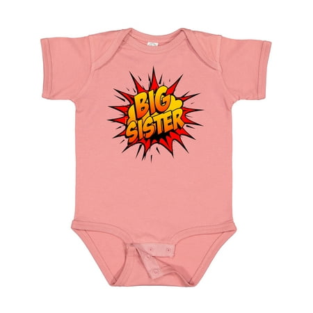 

Inktastic Big Sister Super Hero Gift Baby Girl Bodysuit