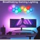 thumbnail image 2 of Lámpara hexagonal con control remoto, aplique LED inteligente de pared, paquete de 6, 2 of 5