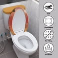 thumbnail image 3 of HELLHERO Christmas Snowman Cozy 2 Piece Set Toilet Seat Protector, Soft Polyester Round Toilet Lid Dust Cover & Dustproof, Stretchy Fabric, Machine Washable, 3 of 7