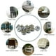 thumbnail image 5 of Almohadillas de fieltro con tornillo para muebles, protectores de patas de 24mm 1" Dia 24pcs, 5 of 7