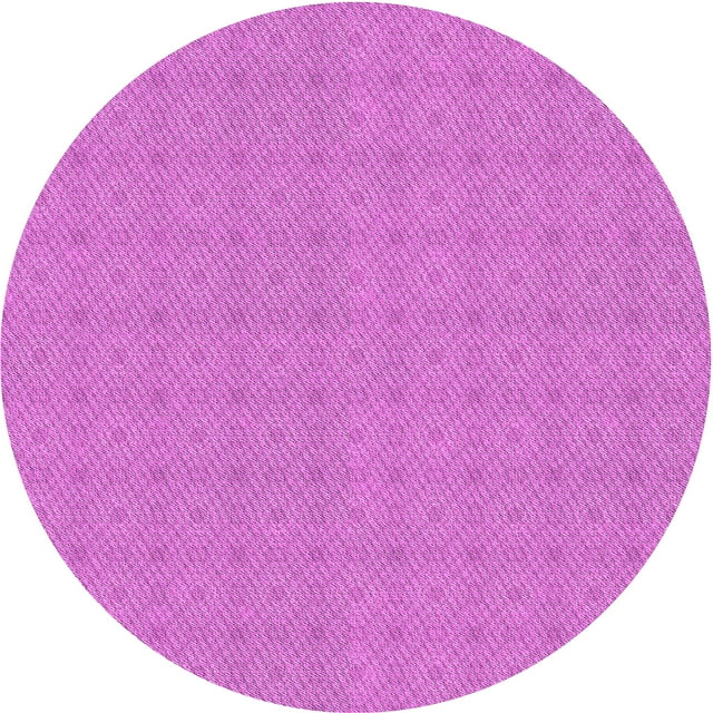 Ahgly Company Machine Washable Indoor Round Transitional Heliotrope Purple Area Rugs, 4' Round