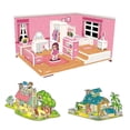 thumbnail image 4 of 4 unids/set rompecabezas de juguete de mano de obra fina capacidad de concentración fácil de instalar casa de niños rompecabezas 3d regalo de cumpleaños, 4 of 5