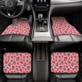thumbnail image 6 of Cauagu Cartoon Strawberry Pattern Car Floor Mat Set of 4,Car Carpet Mats Car Mats with Anti-Slip Backing & Driver Heel Pad Universal Fit for Cars/Trucks/SUV/Vans, 6 of 6