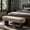 khaki, variant on Sailvan 51.57" Boucle Dining Bench,Upholstered Kitchen Seating with Walnut Legs,Modern Indoor Bench for Entryway and Living Room khaki