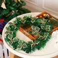 thumbnail image 5 of Dalrosia Holly Berries with Green Leaves, 20PCS Artifical Red Holly Berry Flowers for Christmas Tree/Wreath Arrangement Decorations, Red Berry Christmas Picks for Crafts Gifts Wedding Party Decor, 5 of 6